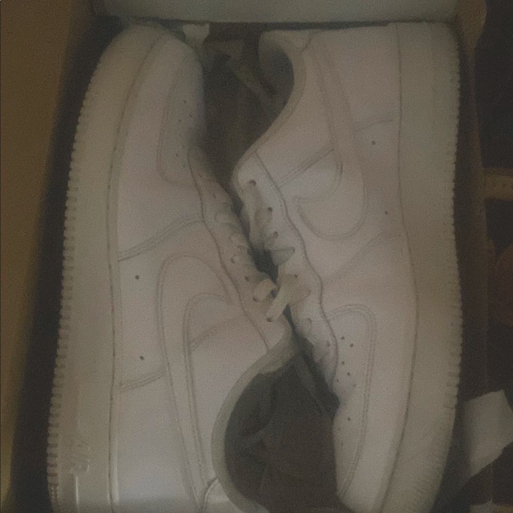 Nike Air Force one white leather very good condition no rips or tears